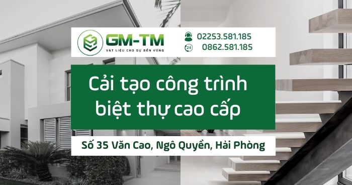 cải tạo biệt thự bằn vữa khô GM-TM